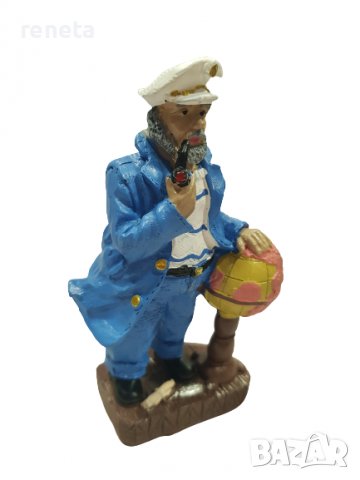 Статуетка Ahelos, Капитан с глобус, Керамична, 11х5 см, снимка 2 - Морски сувенири - 40081040