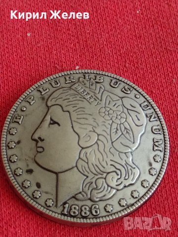 Много красиво голямо копче имитация на монета за колекция декорация битов кът 28404, снимка 2 - Нумизматика и бонистика - 37469257