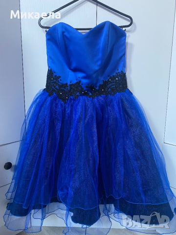 Официална синя рокля, снимка 1 - Рокли - 44569080