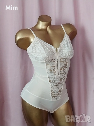 S/M Моделиращо боди в цвят шампанско , снимка 4 - Бельо - 54048508