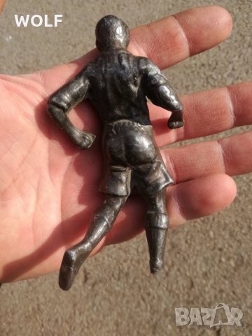 Метална фигурка от Френски часовник футболист, снимка 8 - Антикварни и старинни предмети - 30768463