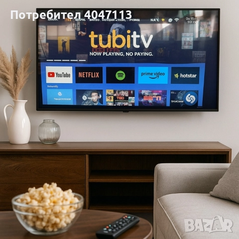 Телевизор A6 SMART Full HD – 43 инча с Android, Netflix и YouTube, снимка 2 - Телевизори - 51630712