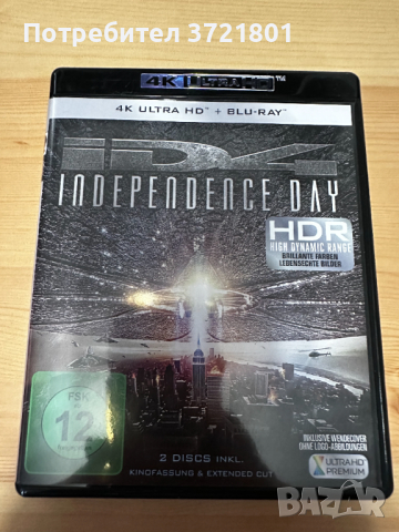 Independence Day 4K Blu-ray 20th Anniversary Edition (4К Блу рей) , снимка 1