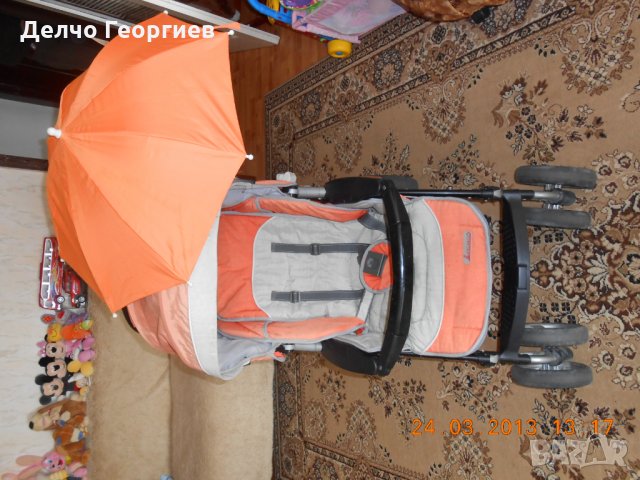 ПРОДАВАМ КОМБИНИРАНА ДЕТСКА КОЛИЧКА + ЗИМЕН КОШ ЗА НОВОРОДЕНО, снимка 1