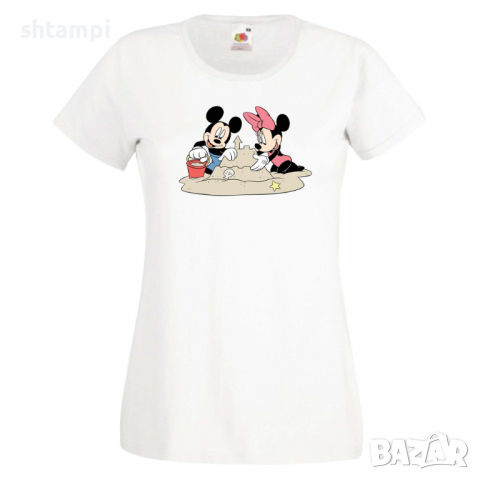 Дамска тениска Mickey & Minnie 4, снимка 1 - Тениски - 36526217
