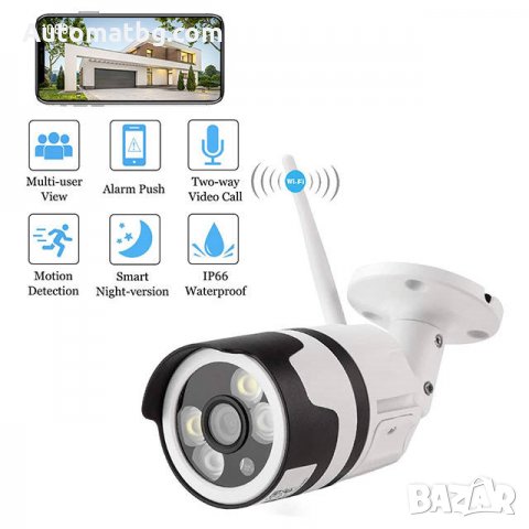 Wifi / IP Смарт камера за Външна употреба Automat, 5MP - IP 66, Full Hd