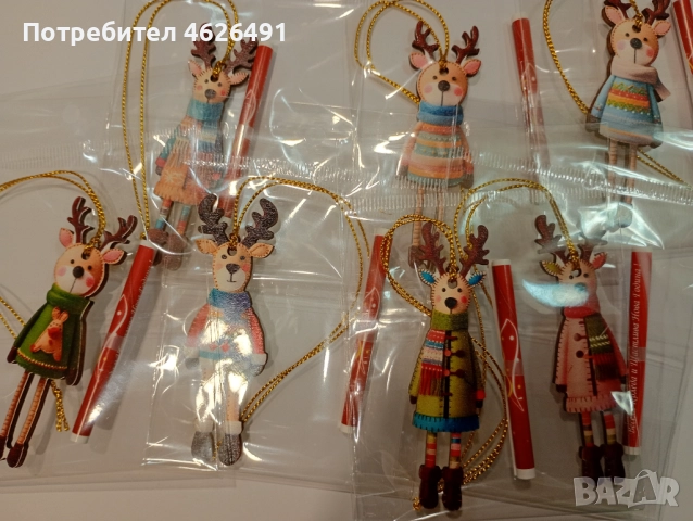 Коледни магнити,подаръци,висулки,късмети, снимка 5 - Декорация за дома - 52099196