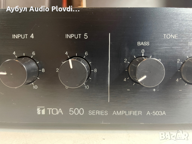 Toa A-503A Усилвател , снимка 3 - Ресийвъри, усилватели, смесителни пултове - 44701237