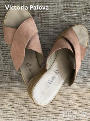 S.OLIVER Германия.чехли естествена кожа, снимка 8 - Чехли - 29535864