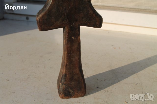 Дървен печат кръст за обреден хляб, снимка 6 - Антикварни и старинни предмети - 38442420