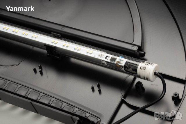 Акварим за рибки 112 л. оборудван с филтър, капак, термометър, нагревател и кеп, снимка 4 - Аквариуми - 37666755