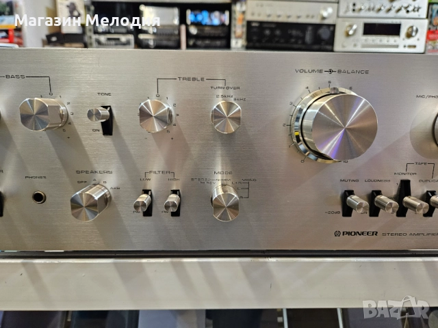 Уникален усилвател Pioneer SA-7500 Рядък и много красив модел. В отлично техническо и визуално състо, снимка 4 - Ресийвъри, усилватели, смесителни пултове - 52576193