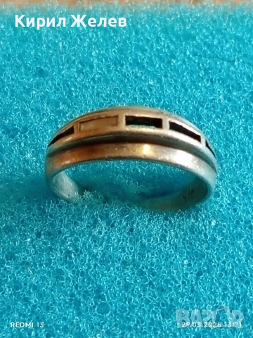 Сребърен пръстен Ретро Арт бижу майсторска изработка 26425, снимка 5 - Пръстени - 54013922