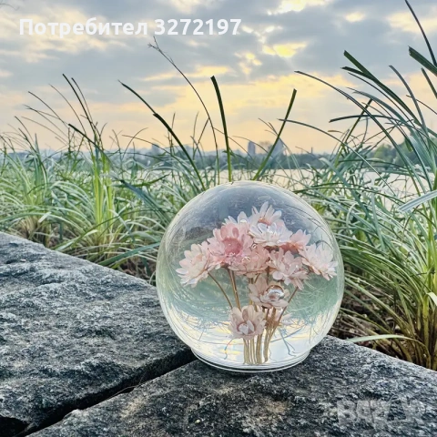FUFIZU Кристална топка с маргаритки , снимка 4 - Декорация за дома - 54090553