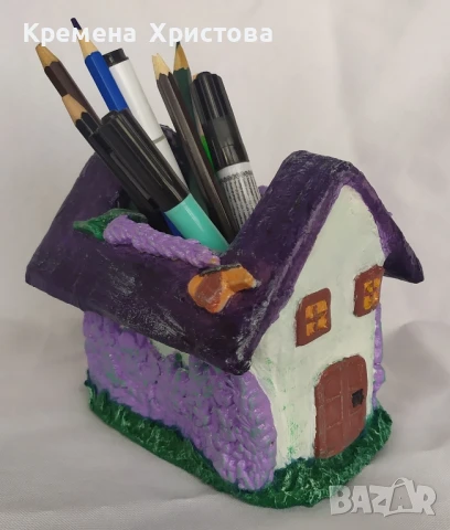 Къщичката с лавандулите -органайзер , снимка 3 - Декорация за дома - 51272230