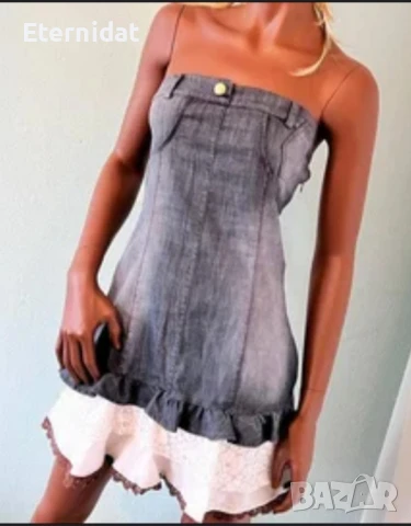 Дънкова бохо рокля , снимка 4 - Рокли - 50851834