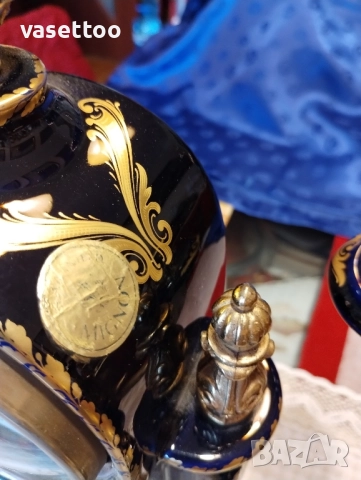 Порцеланов часовник с два свещника, снимка 14 - Антикварни и старинни предмети - 51553660