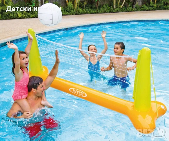 Надуваем комплект за воден волейбол INTEX Pool Volleyball Game, снимка 2 - Надуваеми играчки - 50814880