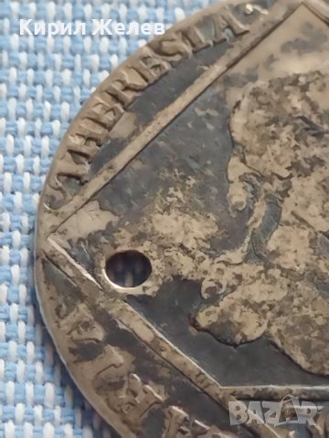 Сребърна монета 30 кройцера 1765г. Мария Терезия Прага Бохемия 26755, снимка 4 - Нумизматика и бонистика - 42887546