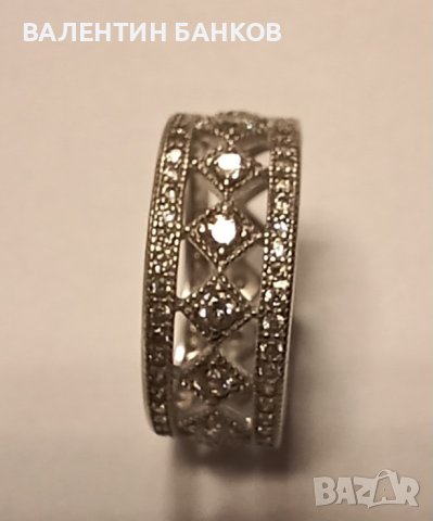 Сребърни дамски пръстени с камъни, снимка 1 - Пръстени - 43153895