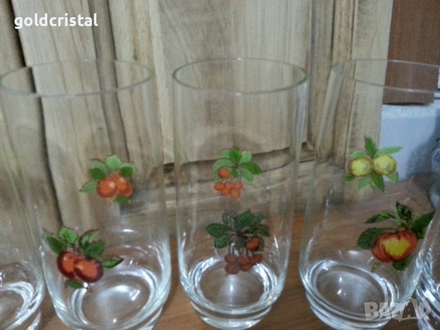 Ретро стъклени чаши за вода, снимка 5 - Антикварни и старинни предмети - 38505414