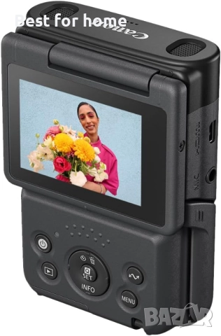 Canon PowerShot влог камера 19 мм широкоъгълен обектив, 4K видео, разпознаване на лица, вграден микр, снимка 7 - Камери - 51806494