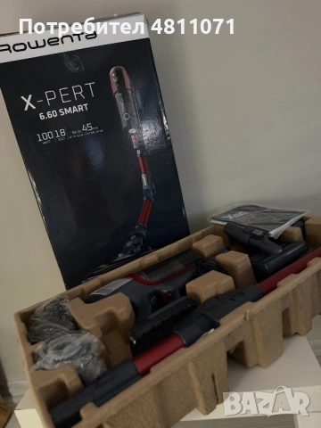 Вертикална прахосмукачка Rowenta X-Pert 6.60 Smart Display, снимка 2 - Прахосмукачки - 54347143