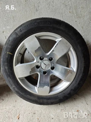 Оригинални джанти с гуми Continental за Мерцедес, снимка 3 - Гуми и джанти - 49646960