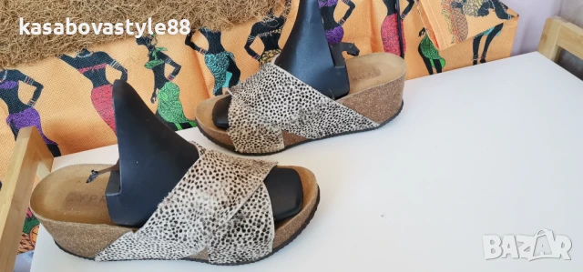 Чехли Cypres 38н.Естесеена кожа , снимка 3 - Чехли - 51087808