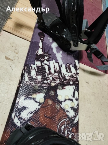 Сноуборд 145см с автомати, снимка 4 - Зимни спортове - 53175467