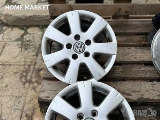 5х112 Джанти 15 Цола Фолксваген 5x112 VW Оригинални джанти ЕТ 50 J 6.5 ЦО 57.1 Без криво и заварки , снимка 4 - Гуми и джанти - 53969905