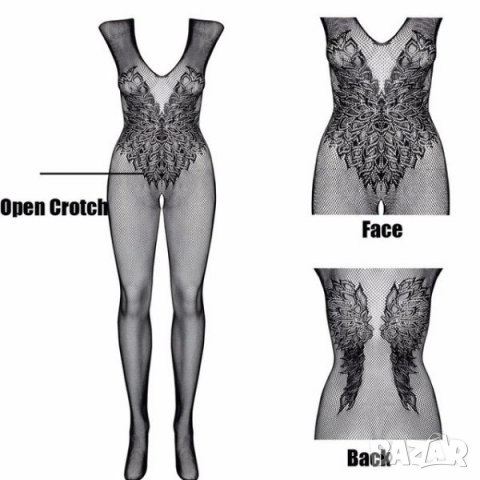 Еротично бельо  цялокупно боди с отворено дъно - Код B1072, снимка 5 - Бельо - 35096182