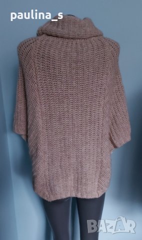 Два броя / Топло пончо тип пуловер / универсален размер , снимка 6 - Блузи с дълъг ръкав и пуловери - 44237207