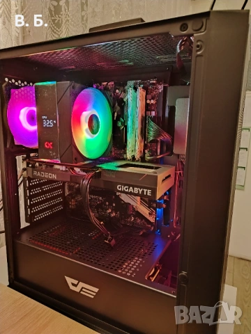 Геймърски компютър Ryzen 7 3700X / RX 6600 8GB / 16GB RAM – Перфектен за 1080p!