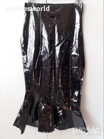 Уникална лачена пола Ann Summers модел рибена опашка, снимка 3 - Поли - 35025567