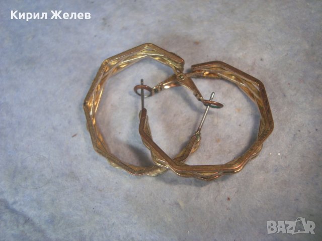 ПОЗЛАТЕНИ СТИЛНИ МОДНИ АРТ ОБЕЦИ от НЕРЪЖДАЕМА СТОМАНА 27720, снимка 4 - Обеци - 37743110