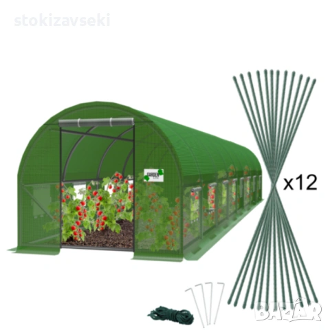 Голяма оранжерия - идеална вентилация и здрава конструкция, снимка 3 - Оранжерии - 54083163