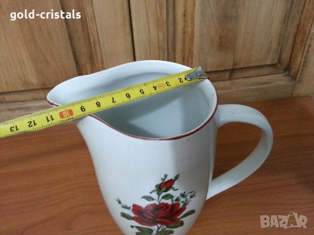 Стар български порцелан кана , снимка 3 - Антикварни и старинни предмети - 35152407