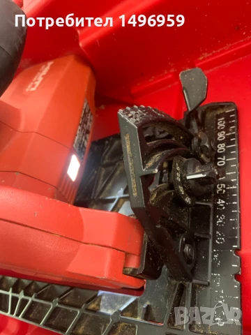 Акомолаторен ръчен циркуляр HILTI SC70w-a22, снимка 4 - Други инструменти - 50686090