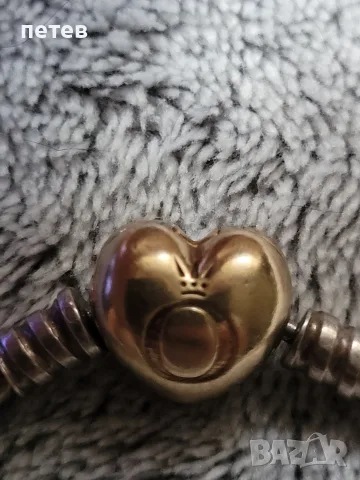 сребърна гривна Pandora .Pandora., снимка 2 - Антикварни и старинни предмети - 55942234