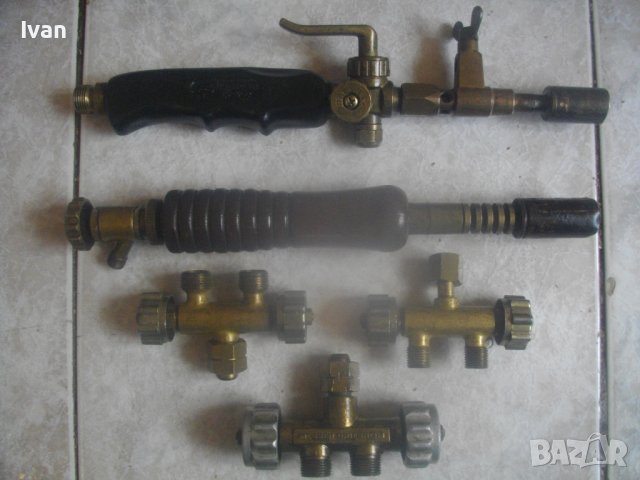 Тройник Регулируем За Газ/Ацетилен/Кислород MESSER GRIESHEIM/Газова Горелка GOK 280мм/Немска Горелка