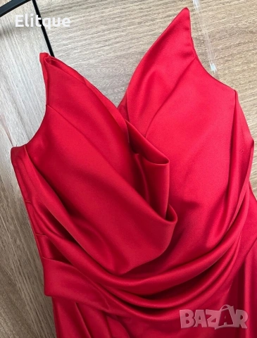 ⭐️Дълги сатенени рокли с цепка, снимка 3 - Рокли - 53195510