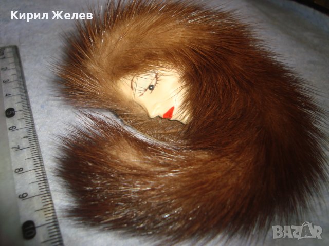 РАЗКОШНА АРТ БРОШКА с КОЖА от НОРКА ИЗКЛЮЧИТЕЛНО КРАСИВ ЕФЕКТЕН ВИНТИДЖ НАКИТ 29040, снимка 13 - Други - 37692296