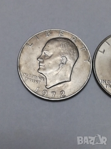 лот монети 1 долар Айзенхауер 1972 г., снимка 2 - Нумизматика и бонистика - 52587659