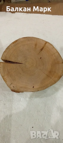 Декоративна шайба от масивен дъб – 20-30 см, снимка 2 - Декорация за дома - 54149690