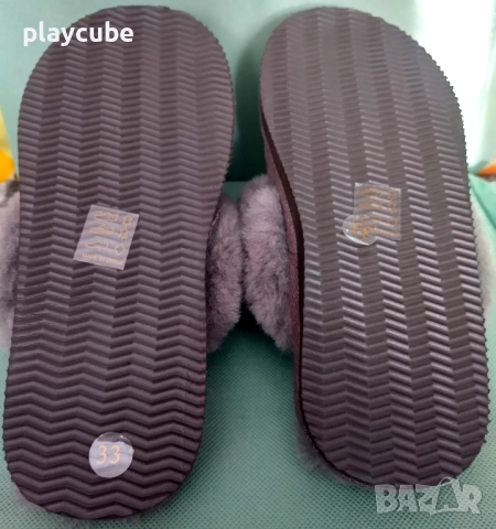 Детски домашни чехли - Естествена кожа - N33, снимка 6 - Чехли - 52150145