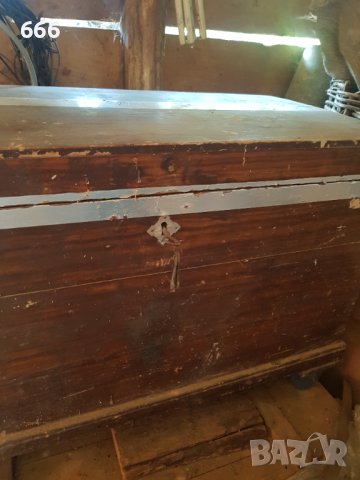 Дървен съндък и куфар, снимка 9 - Антикварни и старинни предмети - 42313108