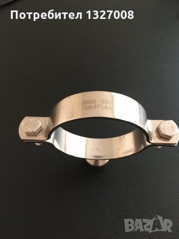 Скоба неръждаема за тръба ф40 с държач на резба G1/2”, снимка 4 - Водни помпи - 30044779