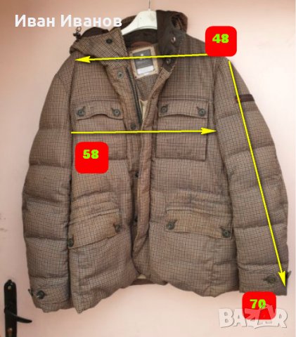 оригинално яке от гъши пух  -PEUTEREY  GENESIS VY   размер 54 -М- Л, снимка 12 - Якета - 38468108