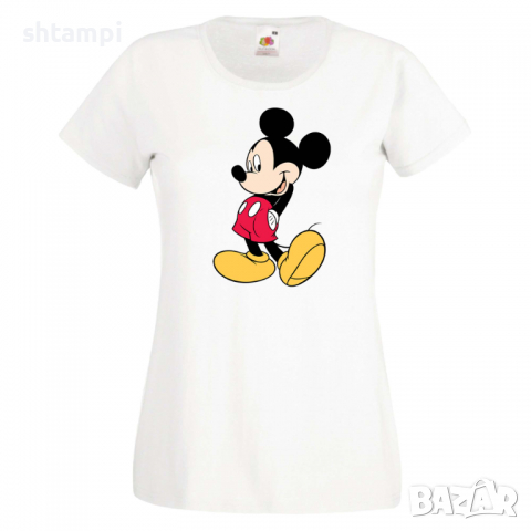 Дамска тениска Mickey Mouse 10 Подарък,Изненада Мини Маус,Микки Маус.Подарък,Изненада,, снимка 1 - Тениски - 36526667